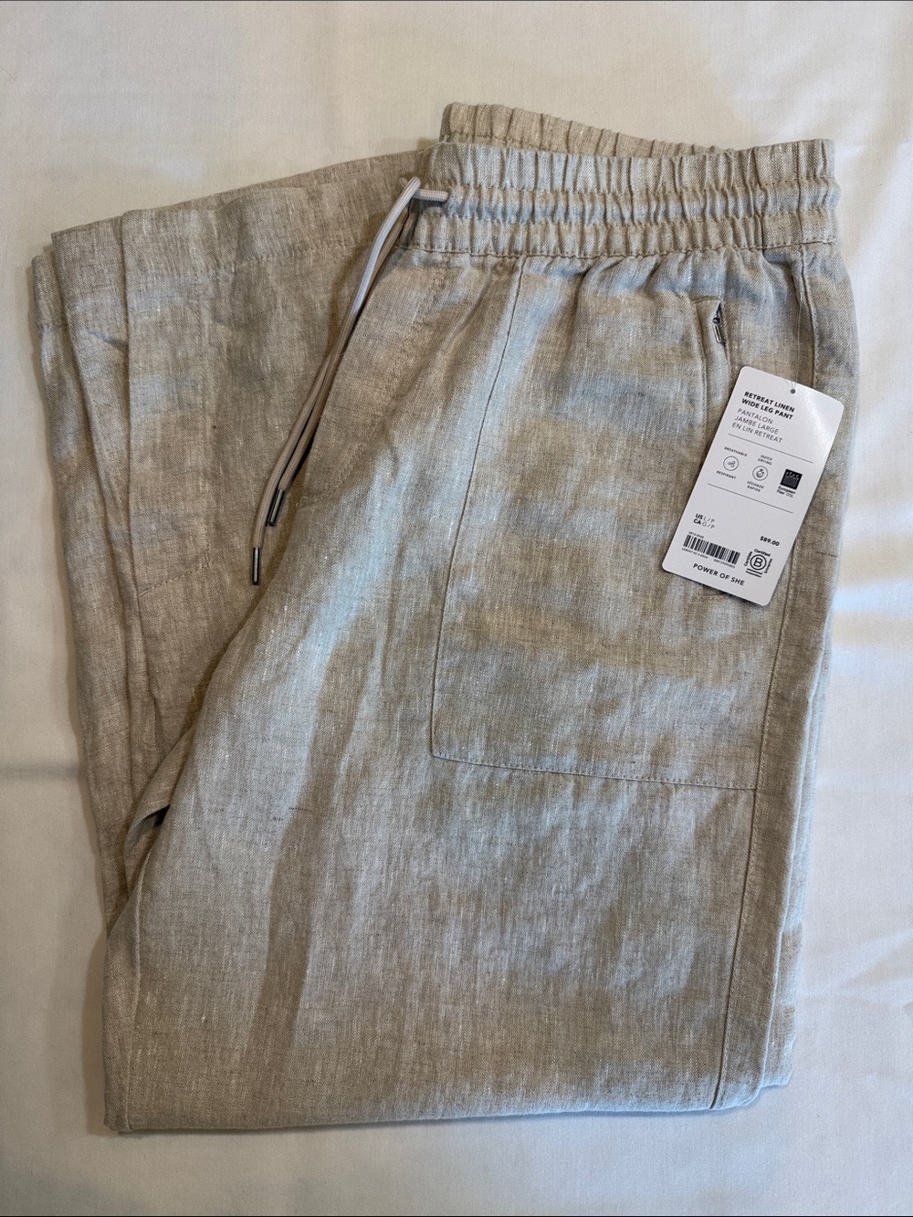 Athleta Retreat Linen Wide-Leg Pant - Picture 6 of 9